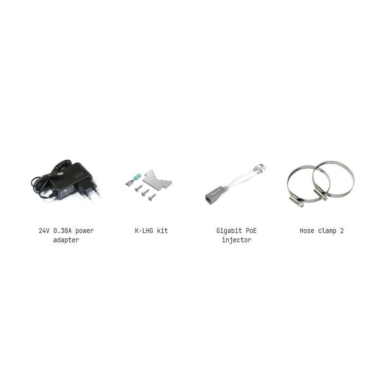 محتویات جعبه رادیو وایرلس میکروتیک مدل LHG-5axD-XL-LHG XL 5 ax